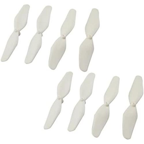 Main Blade Propellers CCW CW Replacement Propeller Guard Protectors Motors for Syma X21 X21W X22 X22W Drone Replacement RC Quadcopter Spare Parts Set White (Propellers 8pcs)