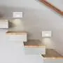 MYTH REALM LED Stair Light with Motion and Photocell Sensor Vertical 3W WH Finish Waterproof, Applicable for Indoor Outdoor high Brightness for Stairway Balcony Basement 2 Size (White, 4.5