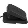 ATV Foot Pedal Electric Motorcycle Foot Brake Pedal Black Plastic ATV Foot Accelerator Throttle Speed Control Brake Pedal for Go Kart Electric Bikes Scooters ATV
