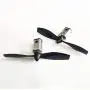 Jinchao-Dc Motor 2set/Pack Micro DC Motor, N21 3V 17000RPM, with Black Red Propeller Model Airplane Helicopter Fan DIY Parts, Easy to Install (Speed(RPM) : Black Prop Motor)