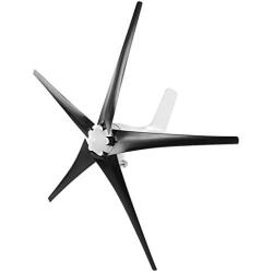 1600W Windmill Generator 5 Blade Small Wind Turbines Kit Industrial Energy Equipment (Black 24V)