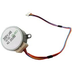 Chendawei Sxiaoxia-DC Motor 35BYJ46 Step Gear Motor, DC 5V 12V 300 Ohms, 24V Permanent Magnet Small Stepper Humidifier Repair Parts Size ( Speed(RPM) : 10MM shaft , Voltage(V) 130 Ohms )