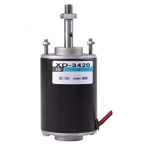 BBT 12V 30W High Speed Permanent Micro DC Magnet Motor,30dB Low Noise Reversible Electric Gear Motor for DIY Generator (DC 12V 3000RPM)