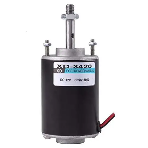 Moteur DC Permanent à Aimant Puissant 12V 30W Haute Vitesse, Engrenage à Faible Bruit 30dB pour Générateurs DIY (12V 3000RPM) Moteur DC Permanent à Aimant Puissant 12V 30W Haute Vitesse, Engrenage à Faible Bruit 30dB pour Générateurs DIY (12V 3000RPM)