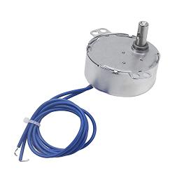 Fielect Synchronous Motor AC 110V 60-70RPM Turntable Motor CW/CCW Direction 4W TYC-50 Horizontal Hole Shaft