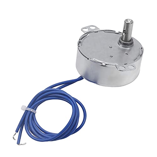 Fielect Synchronous Motor AC 110V 60-70RPM Turntable Motor CW/CCW Direction 4W TYC-50 Horizontal Hole Shaft