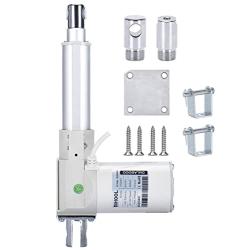 16 Inch 400MM Stroke Linear Motion Actuators (4 6 8 10 12 20 Optional) Electric Telescopic Rod DC 12V Motor 3.3MM/S 8000N 1700lb 800kg Load Heavy Duty for Automotive