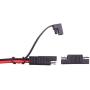 SAE Cable - iGreely Solar Weatherproof SAE Socket Sidewall Port, SAE Quick Connect Solar Panel Mount for Motorcycle Generator Battery Charger and More 10AWG 2ft/60cm