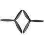 Upgraded Propellers Three Blades Main Blade Propeller Motor Covers for MJX B2 B3 Bugs Drone Replacement CCW CW RC Quadcopter Spare Parts Set (Black)