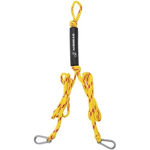 Airhead Tow Harness for 1 Rider Towable Tubes, Water Skis, Wakesurf Boards, Kneeboards and Wakeboards, 12-Feet