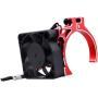 AllinRC Aluminum Heat Sink Cooling Fan with Thermal Sensor Clamp Heatsink for 42mm Diameter Motors fit 4268 4274 Brushless Motor (Red)