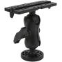 Fish Finder Mount, Black Marine Electronic Fish Finder Bracket Base Plate Kit RAM‑B‑111U Replacement for ECHOMAP Boat/Yacht Spare Parts