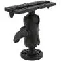 Fish Finder Mount, Black Marine Electronic Fish Finder Bracket Base Plate Kit RAM‑B‑111U Replacement for ECHOMAP Boat/Yacht Spare Parts