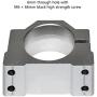 GREESUNY 52mm Aluminum Spindle Clamp Motor Mounting Bracket with 4PCS M6 Screws for CNC Router Engraving Machine