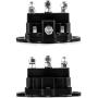 QWORK Winch Solenoid Relay Switch, 12V DC Relay Switch, Intermittent Duty, 6 Terminals 214-1231-A11