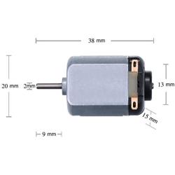 Topoox 6 Pack DC 1.5-3V 15000RPM Mini Electric Motor for DIY Toys, Science Experiments