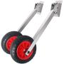 XinKunmarine Stainless Steel Inflatable Boat Launching Wheels Set, Removable Transom Launch Wheels - Fits Any Transom Boat - Heavy Duty CNC Cut Bracket, Support Up to 600lbs