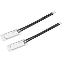 uxcell KSD9700 Thermostat, 55℃ Normally Close Temperature Switch Thermal Switch, N.C 10A Metal Temperature Controller 2pcs