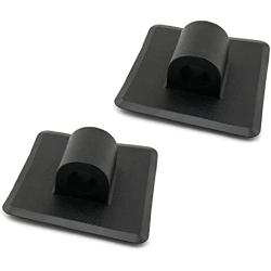 Youliang 2pcs Plastic Engine Mount Motor Stand Holder Drag Rope Hook Rope Buckle 97mmx97mmx20mm for Kayak Boat Fishing Canoe Inflatable Boat, Black