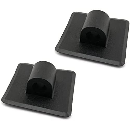 Youliang 2pcs Plastic Engine Mount Motor Stand Holder Drag Rope Hook Rope Buckle 97mmx97mmx20mm for Kayak Boat Fishing Canoe Inflatable Boat, Black