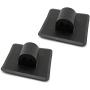Youliang 2pcs Plastic Engine Mount Motor Stand Holder Drag Rope Hook Rope Buckle 97mmx97mmx20mm for Kayak Boat Fishing Canoe Inflatable Boat, Black