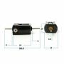 Acxico 2Pcs 15mm Micro 010 Motor DC 6V 12V 24V High Speed Dual Shaft Toy Car Rail Train