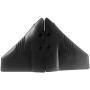 HS001 Dorsal-Fin Style Hydrofoil Stabilizer for Outboard Motors Drive 5-150hp with Durable UV-Resistant Molded Black Plastic Material Wings and SS316 Bolts ;