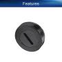 Heyiarbeit Carbon Brush Holder Caps 20mm O.D. 7mm Thickness Electric Motor Brush Cover Plastic Fitting Thread Black 5pcs