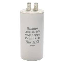 BlueNatHxRPR 40uF MFD CBB60 Run Capacitor for Air Compressor Water Pump Motor Single Phase Motor