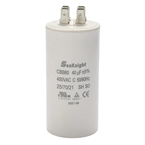 BlueNatHxRPR 40uF MFD CBB60 Run Capacitor for Air Compressor Water Pump Motor Single Phase Motor