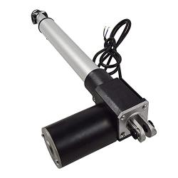 INTBUYING Electric Linear Actuator 100mm（3.94inch）12V DC with Mounting Bracket Heavy Duty 6000N/1320LB Actuators Controller