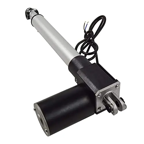 INTBUYING Electric Linear Actuator 100mm（3.94inch）12V DC with Mounting Bracket Heavy Duty 6000N/1320LB Actuators Controller