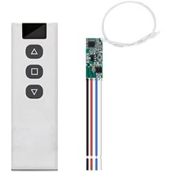 12V DC Motor Drive Forwards and Reverse Controller Module Switch, DC 3V~18V 433Mhz RF Wireless Remote Electric Push Rod Motor Controller for Rolling Door, Electric Curtains/Locks, Water Pump