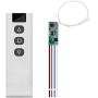 12V DC Motor Drive Forwards and Reverse Controller Module Switch, DC 3V~18V 433Mhz RF Wireless Remote Electric Push Rod Motor Controller for Rolling Door, Electric Curtains/Locks, Water Pump