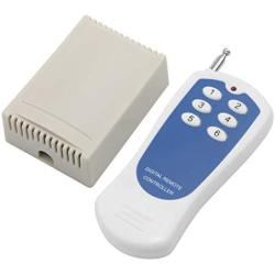 DC 12V 1000M 6-Channel Wireless Remote Control Switch White Blue Transmitter