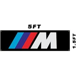 PAAPFG IIIM power LOGO Flag,Bavaria M LOGO Motorsport Flag Banner with 4 Brass Grommets 1.5x5FT (A)