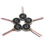 Yetaida DC 3V 10000 RPM Micro Vibration Motors, 5PCS Mini Vibrating Motor Flat Coin Button-Type for Beauty Product, Personal Care, Health Product Equipment, Dental Equipment, Tablet, Pager, Mobile