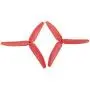 Upgraded Propellers Three Blades Main Blade Propeller Motors with Metal Gears for Hubsan H502E H502S Drone Replacement CCW CW RC Quadcopter Spare Parts Set (Red)