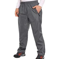Rain Pants Men, Waterproof Pants Mens Fishing Pants, Work Rain Gear Pants for Men Motorcycle Hiking Outdoor Windproof Golf