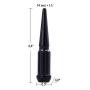 14x1.5 Lug Nuts Black 32 Piece, M14x1.5 Spike Lug Nuts Wheel Accessories Compatible with Chevy Ram Ford GMC