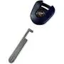 DWL Replacement for Motorcycle Blank Key Uncut Blade for CTX700 CB650 NM4 CBR1000 CTX1300 Interceptor 800 NC700 NC750 CBR650r CB650R CBR500 CB500(Black),Medium