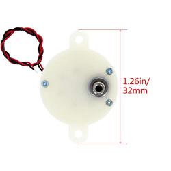 Fielect 2Pcs DC 6V Electric Motor 5RMP Micro Gear Motor Mini Speed Reducer Gear Box for RC Car Robot Model DIY Toy