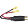 Seachoice Trolling Motor Plug, Straight, Male, Motor Side, 6 in. Lead Wires