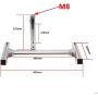 JQDML DIY Cycle Reciprocating Linear Actuator Motor DC 24, Adjustable Stroke 1.2“ to 6