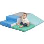 ECR4Kids SoftZone Little Me Corner Climber, Foam Structure for Indoor Active Play, Soft Playset for Toddlers and Kids, Gross Motor Beginner Climber - Contemporary