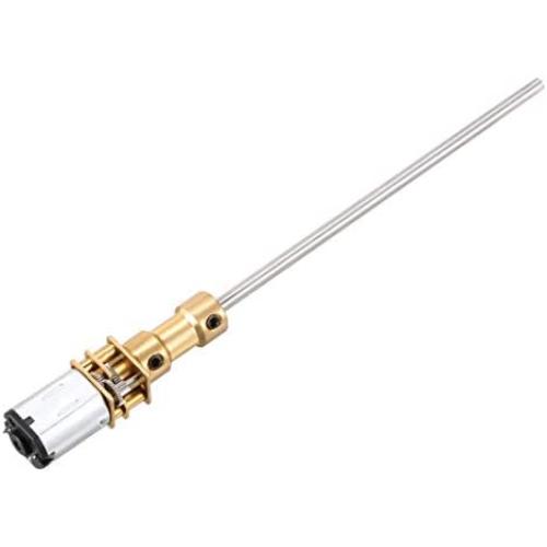 uxcell Long Axis N20 Gear Notor Miniature DC Motor 12V 1000RPM Motor Round Shaft Low Speed High Torque 3mm x 100mm