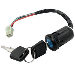 Ignition Switch with Key 4 Wire for TaoTao Buyang Coolsport Kazuma Sunl Coolster 50cc 70cc 90cc 110cc 125cc 150cc 200cc 250cc Quad Super Pocket Dirt Bike ATV & Scooters