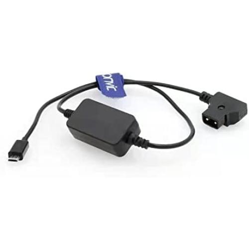 Eonvic Motor Power Cable Micro USB to Dtap 5V Motor Power Cord for TILTA Nucleus-Nano