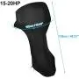 X AUTOHAUX 600D Oxford Cloth Waterproof Motor Full Outboard Boat Engine Cover for 15-20HP Black