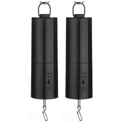 FENDISI Hanging Black Rotating Motor for Wind Spinner and Wind Chimes， Mobile Battery Operated Garden Decor Accessoy，Not Included Battery (2PCS Motor)